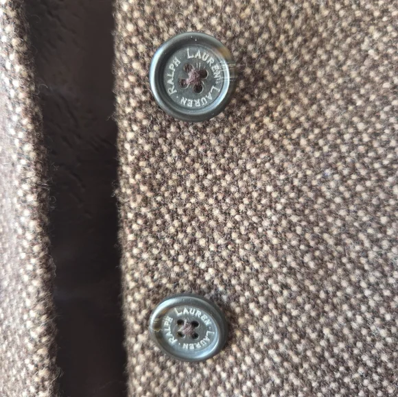 Lauren Ralph Lauren Vintage Tweed Midi Skirt Suit Jacket 10, Skirt 6